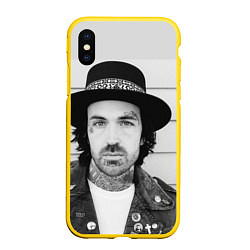 Чехол iPhone XS Max матовый Yelawolf II: Mono photo, цвет: 3D-желтый