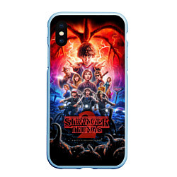 Чехол iPhone XS Max матовый Stranger Things 2