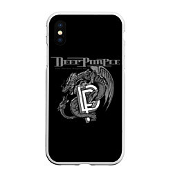 Чехол iPhone XS Max матовый Deep Purple: Dark Dragon