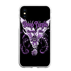 Чехол iPhone XS Max матовый Deep Purple: Greatest Hits, цвет: 3D-белый