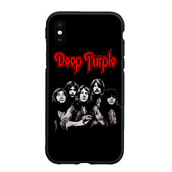 Чехол iPhone XS Max матовый Deep Purple