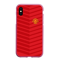 Чехол iPhone XS Max матовый FC Manchester United: Reverse