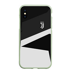 Чехол iPhone XS Max матовый FC Juventus: Sport Geometry