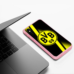 Чехол iPhone XS Max матовый FC Borussia Dortmund: Storm, цвет: 3D-баблгам — фото 2