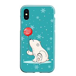 Чехол iPhone XS Max матовый Cold Bear, цвет: 3D-мятный
