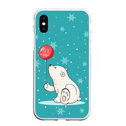 Чехол iPhone XS Max матовый Cold Bear