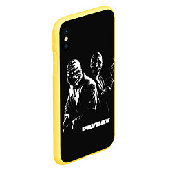 Чехол iPhone XS Max матовый Payday, цвет: 3D-желтый — фото 2