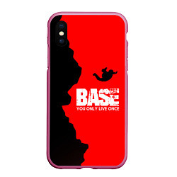 Чехол iPhone XS Max матовый Base Jumping: B&R