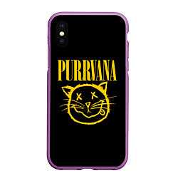 Чехол iPhone XS Max матовый Purrvana