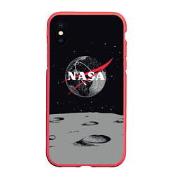 Чехол iPhone XS Max матовый NASA: Moon