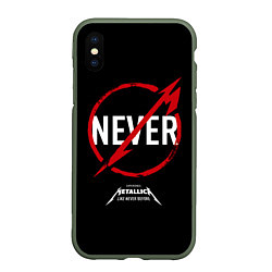 Чехол iPhone XS Max матовый Metallica: Like Never Before