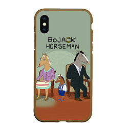 Чехол iPhone XS Max матовый BoJack Horseman