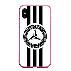 Чехол iPhone XS Max матовый Mercedes-Benz White