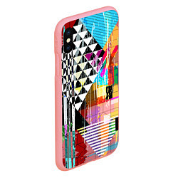 Чехол iPhone XS Max матовый RGB Geometry, цвет: 3D-баблгам — фото 2
