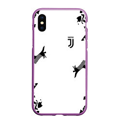 Чехол iPhone XS Max матовый FC Juventus: White Original