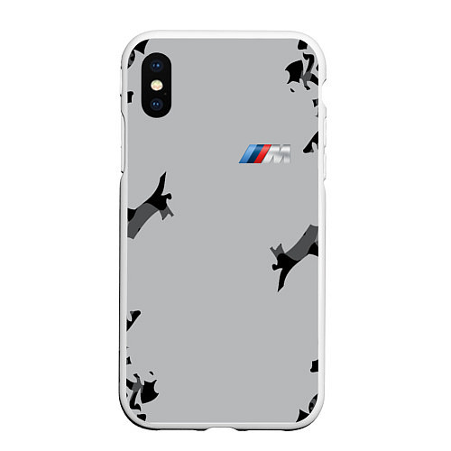 Чехол iPhone XS Max матовый BMW 2018 M Sport Creative / 3D-Белый – фото 1