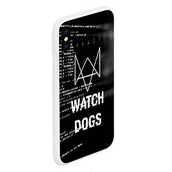 Чехол iPhone XS Max матовый Watch Dogs: Hacker, цвет: 3D-белый — фото 2