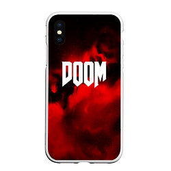 Чехол iPhone XS Max матовый DOOM: Red Fog