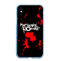 Чехол iPhone XS Max матовый My Chemical Romance, цвет: 3D-голубой