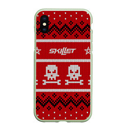 Чехол iPhone XS Max матовый Skillet: New Year