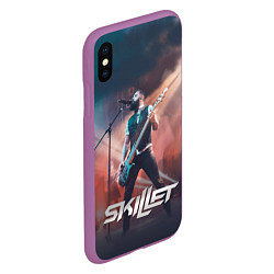 Чехол iPhone XS Max матовый Skillet: John Cooper, цвет: 3D-фиолетовый — фото 2