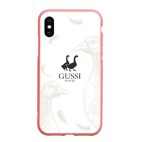 Чехол iPhone XS Max матовый GUSSI Ga-Ga-Ga / 3D-Баблгам – фото 1