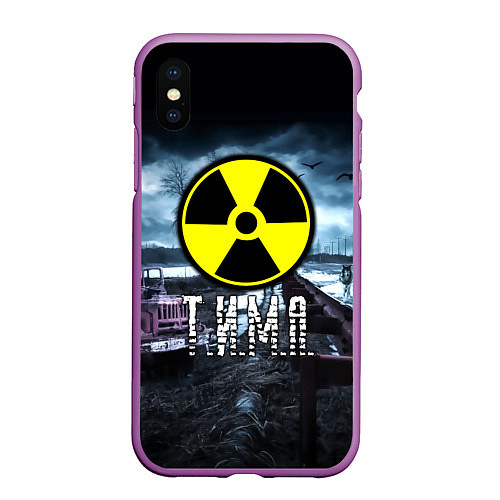 Чехол iPhone XS Max матовый S.T.A.L.K.E.R: Тима / 3D-Фиолетовый – фото 1