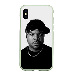 Чехол iPhone XS Max матовый Ice Cube, цвет: 3D-салатовый