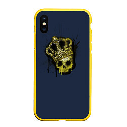 Чехол iPhone XS Max матовый Cs:go - Crown graffiti Корона