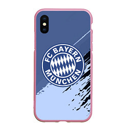 Чехол iPhone XS Max матовый FC Bayern Munchen: Abstract style