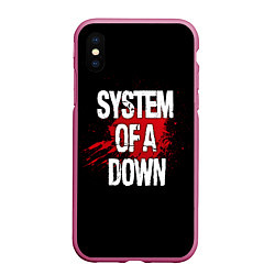 Чехол iPhone XS Max матовый System of a Down Blood