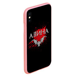 Чехол iPhone XS Max матовый Готическая Алина, цвет: 3D-баблгам — фото 2