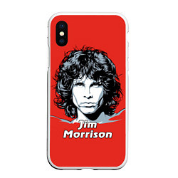 Чехол iPhone XS Max матовый Jim Morrison