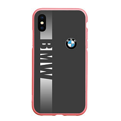Чехол iPhone XS Max матовый BMW SPORT, цвет: 3D-баблгам
