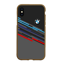 Чехол iPhone XS Max матовый BMW BRAND COLOR, цвет: 3D-коричневый