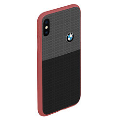 Чехол iPhone XS Max матовый BMW SPORT, цвет: 3D-красный — фото 2