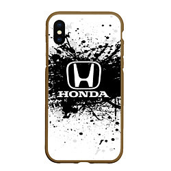 Чехол iPhone XS Max матовый Honda: Black Spray