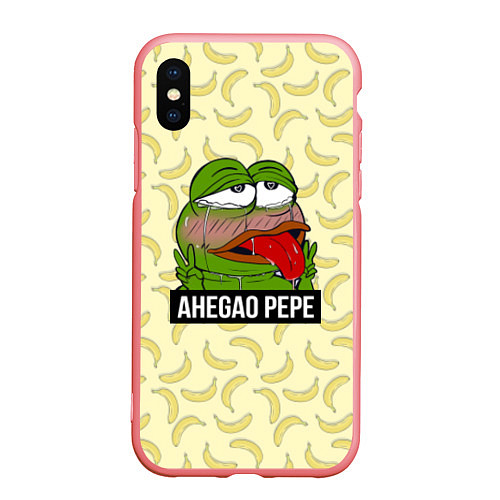 Чехол iPhone XS Max матовый Ahegao Pepe / 3D-Баблгам – фото 1