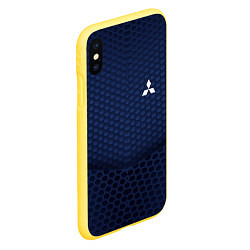 Чехол iPhone XS Max матовый Mitsubishi: Sport Motors, цвет: 3D-желтый — фото 2