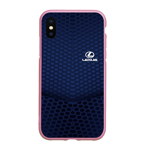 Чехол iPhone XS Max матовый Lexus: Sport Motors / 3D-Розовый – фото 1