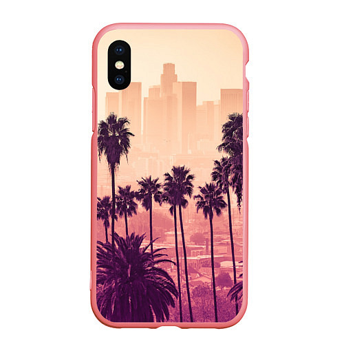 Чехол iPhone XS Max матовый Los Angeles / 3D-Баблгам – фото 1