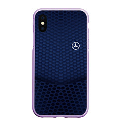 Чехол iPhone XS Max матовый Mercedes: Sport Motors, цвет: 3D-сиреневый