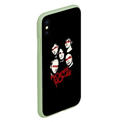 Чехол iPhone XS Max матовый My Chemical Romance Boys, цвет: 3D-салатовый — фото 2