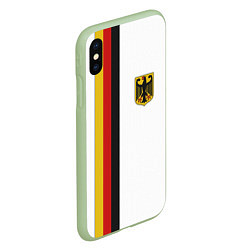 Чехол iPhone XS Max матовый I Love Germany, цвет: 3D-салатовый — фото 2