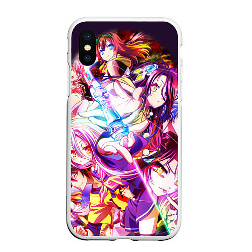 Чехол iPhone XS Max матовый No Game No Life / 3D-Белый – фото 1