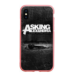 Чехол iPhone XS Max матовый Asking Alexandria: Black Micro