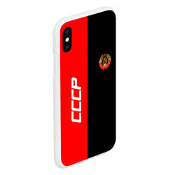 Чехол iPhone XS Max матовый СССР: Red Collection, цвет: 3D-белый — фото 2