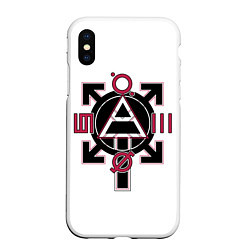 Чехол iPhone XS Max матовый 30 seconds to Mars emblem