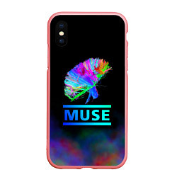 Чехол iPhone XS Max матовый Muse: Neon Flower, цвет: 3D-баблгам