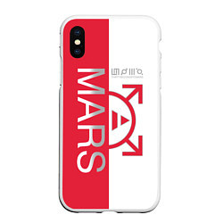 Чехол iPhone XS Max матовый 30 seconds to Mars - emblem